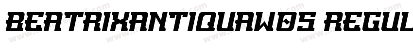 BeatrixAntiquaW05 Regular Regular字体转换